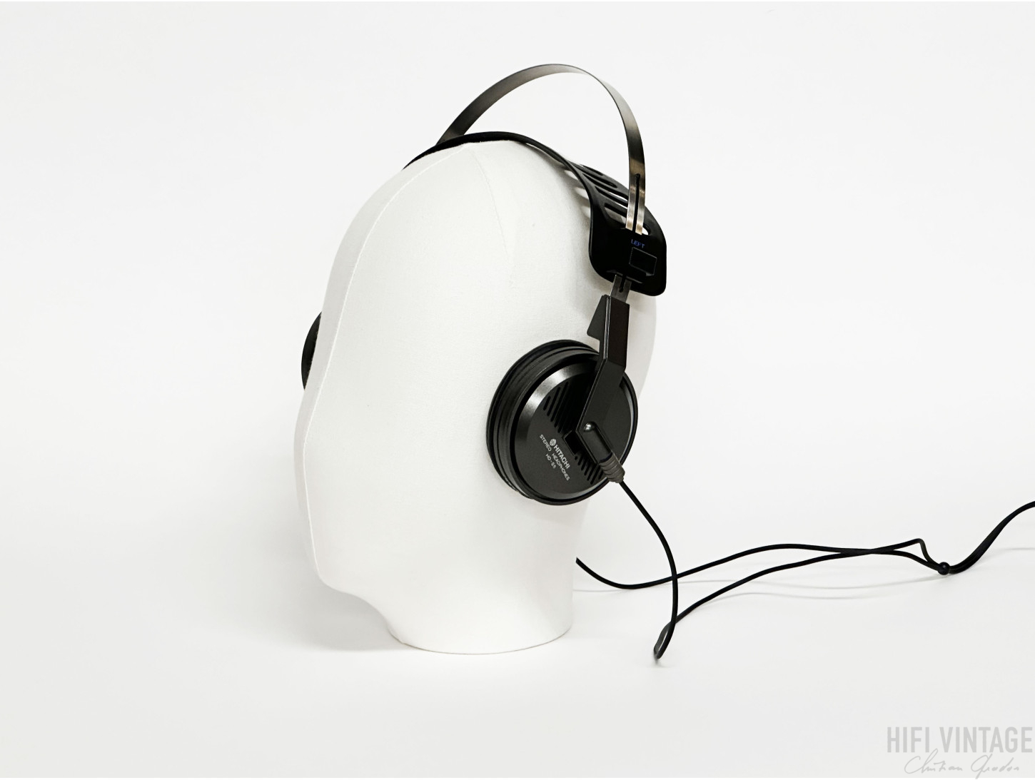 Casque Vintage Hitachi HD-50 - Noir - Circum-auriculaire - Jack 3,5mm - Occasion