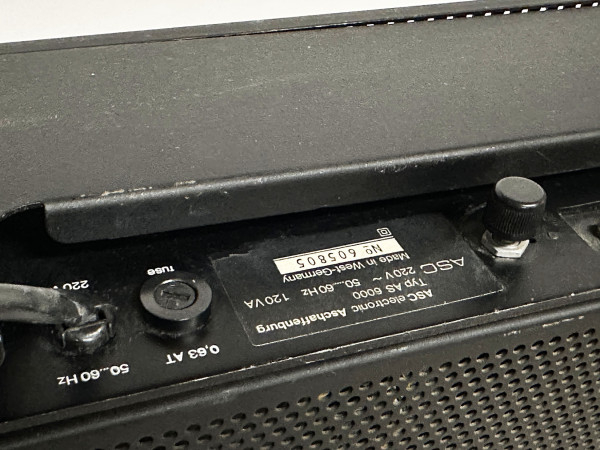 ASC AS-6000-T  HifiVintage réparations