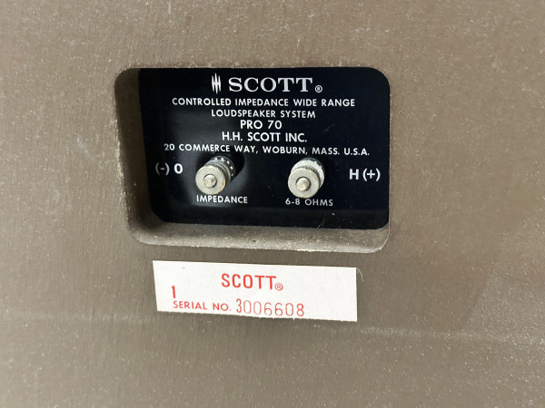 SCOTT PRO-70 HifiVintage Réparations