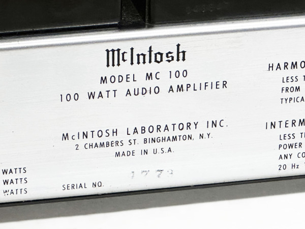 McINTOSH MC-100