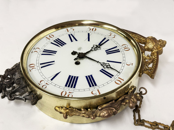 Horloge de hall en laiton XIX HifiVintage 