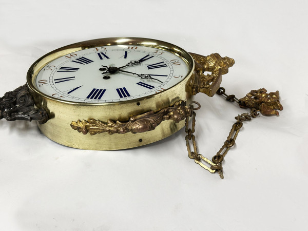 Horloge de hall en laiton XIX HifiVintage 