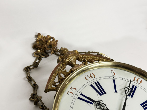 Horloge de hall en laiton XIX HifiVintage 