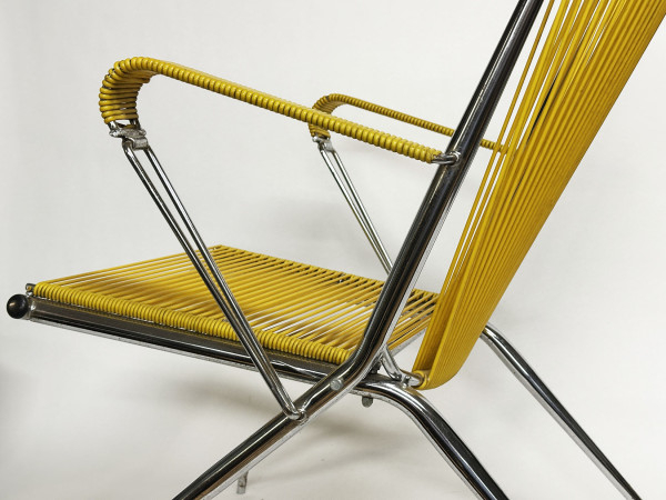 MONPOIX ANDRE Fauteuil Scoubidou 1970 HifiVintage réparations