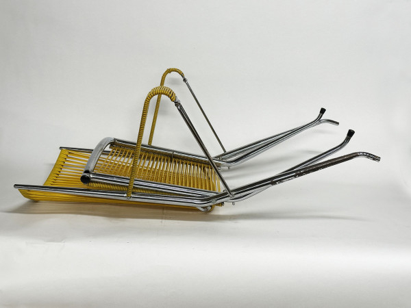 MONPOIX ANDRE Fauteuil Scoubidou 1970 HifiVintage réparations