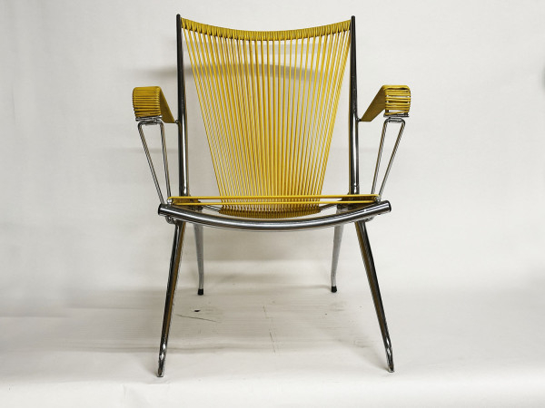 MONPOIX ANDRE Fauteuil Scoubidou 1970 HifiVintage réparations