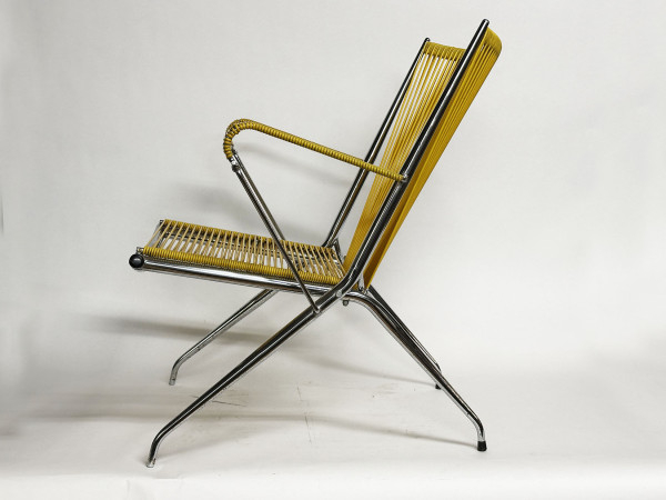 MONPOIX ANDRE Fauteuil Scoubidou 1970 HifiVintage réparations