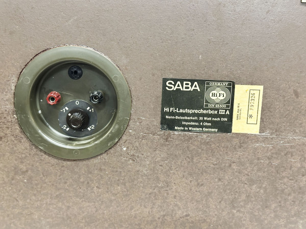 SABA HIFI Box III A Hifi Vintage 