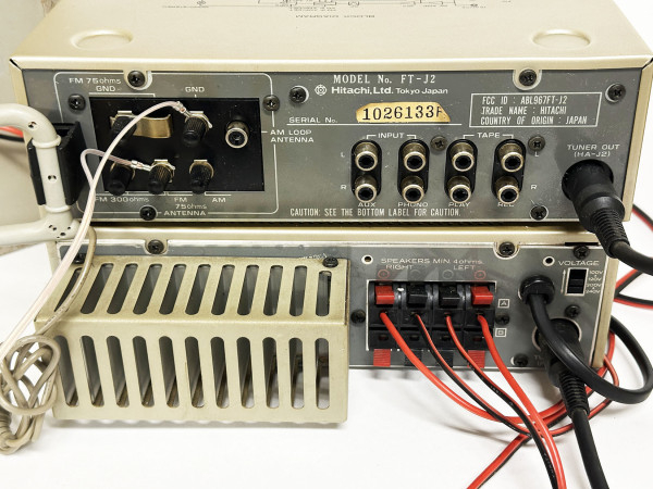 HITACHI J2 Mini-chaîne Hifi Vintage Réparations