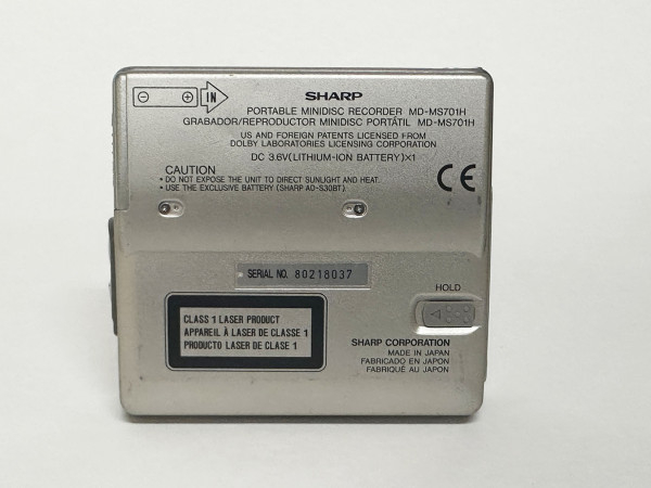 SHARP MD MS-701  Hifi Vintage Réparations