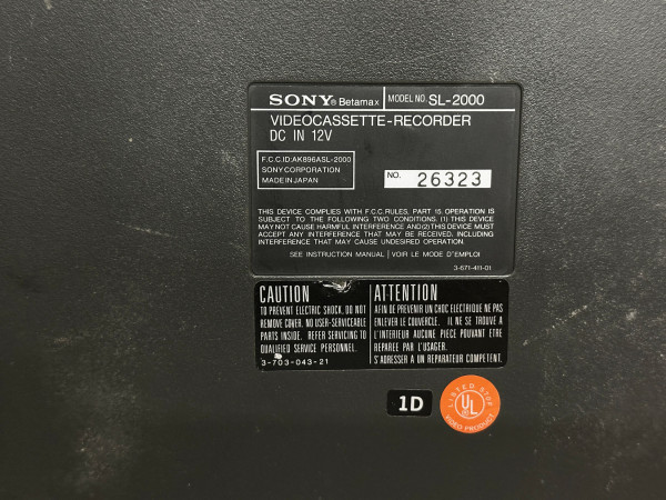 SONY LL-2000 TT-2000 - SL-F1-F Hifi Vintage Réparations