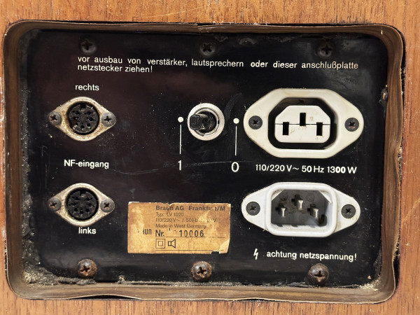 BRAUN LV-1020 HP amplifié  HifiVintage réparations