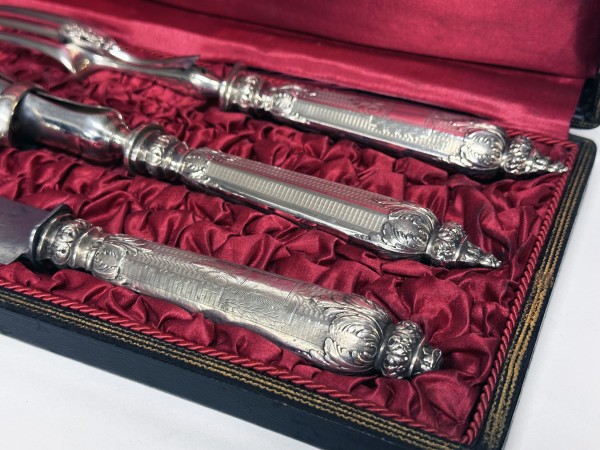 ETIVEAU Couverts à Gigot argent XIX