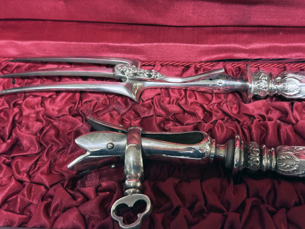 ETIVEAU Couverts à Gigot argent XIX