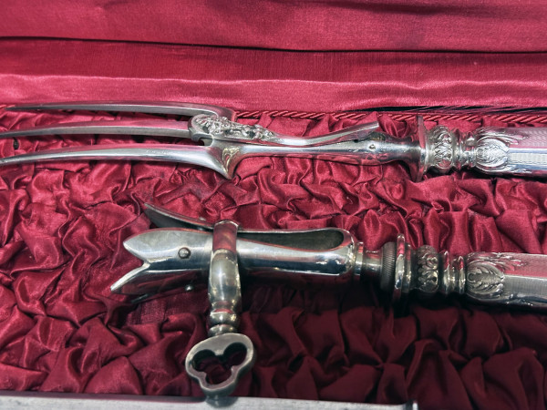 ETIVEAU Couverts à Gigot argent XIX