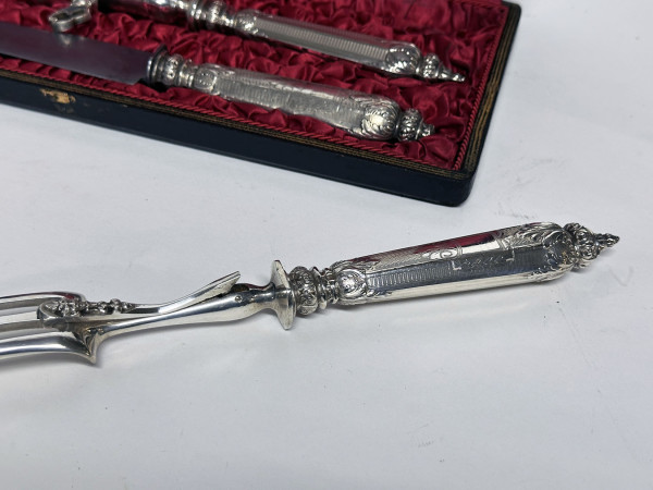 ETIVEAU Couverts à Gigot argent XIX