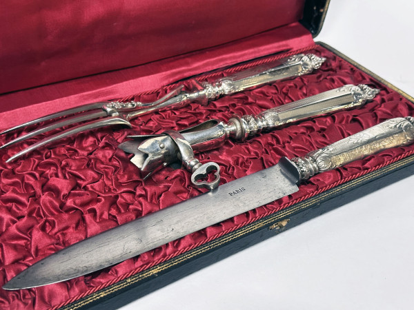 ETIVEAU Couverts à Gigot argent XIX