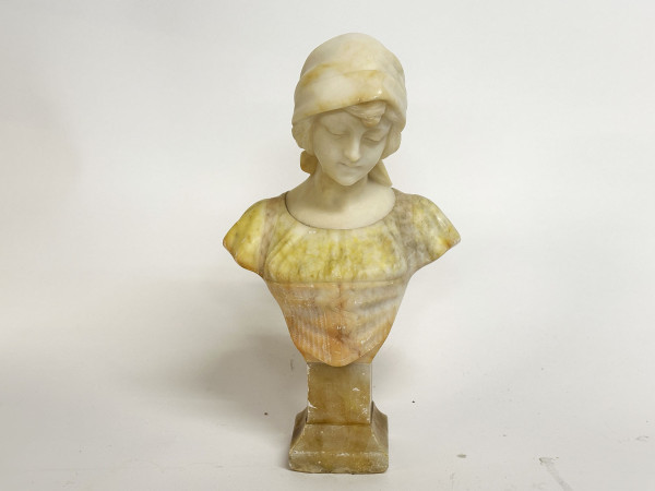 Buste en Albatre et Marbre   Hifi vintage Paris