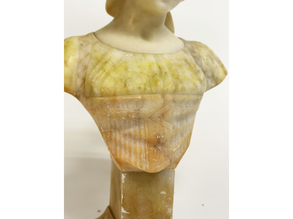 Buste en Albatre et Marbre   Hifi vintage Paris