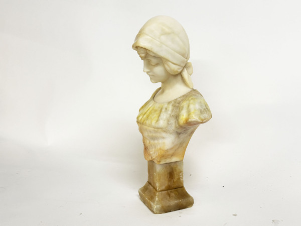 Buste en Albatre et Marbre   Hifi vintage Paris
