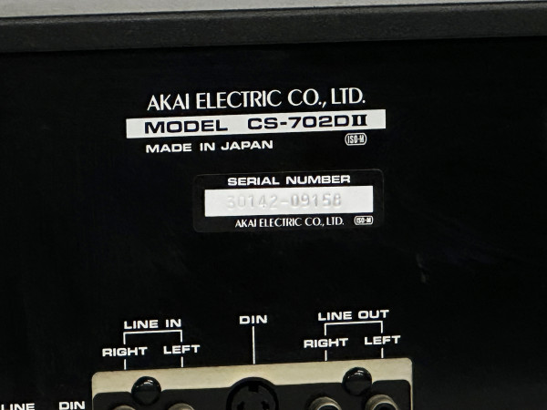 AKAI CS-702DII