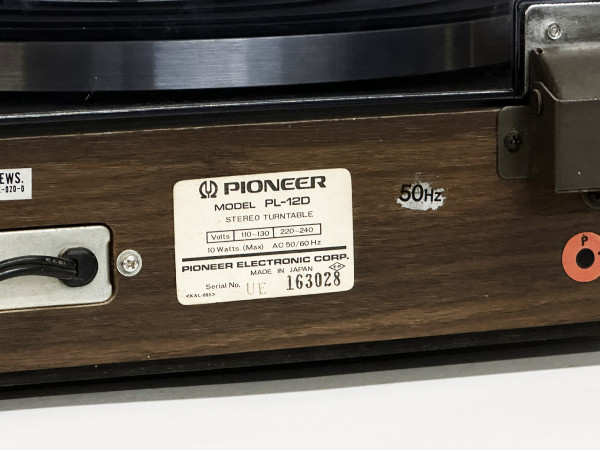 PIONEER PL-12D