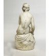 Lorenzo dal Torrine Statuette femme nue assise Pierre blanche  Hifi vintage Paris 