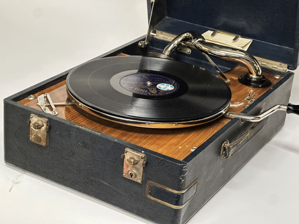 LINGUAPHONE Gramophone Bleu  Hifi vintage Paris réparations