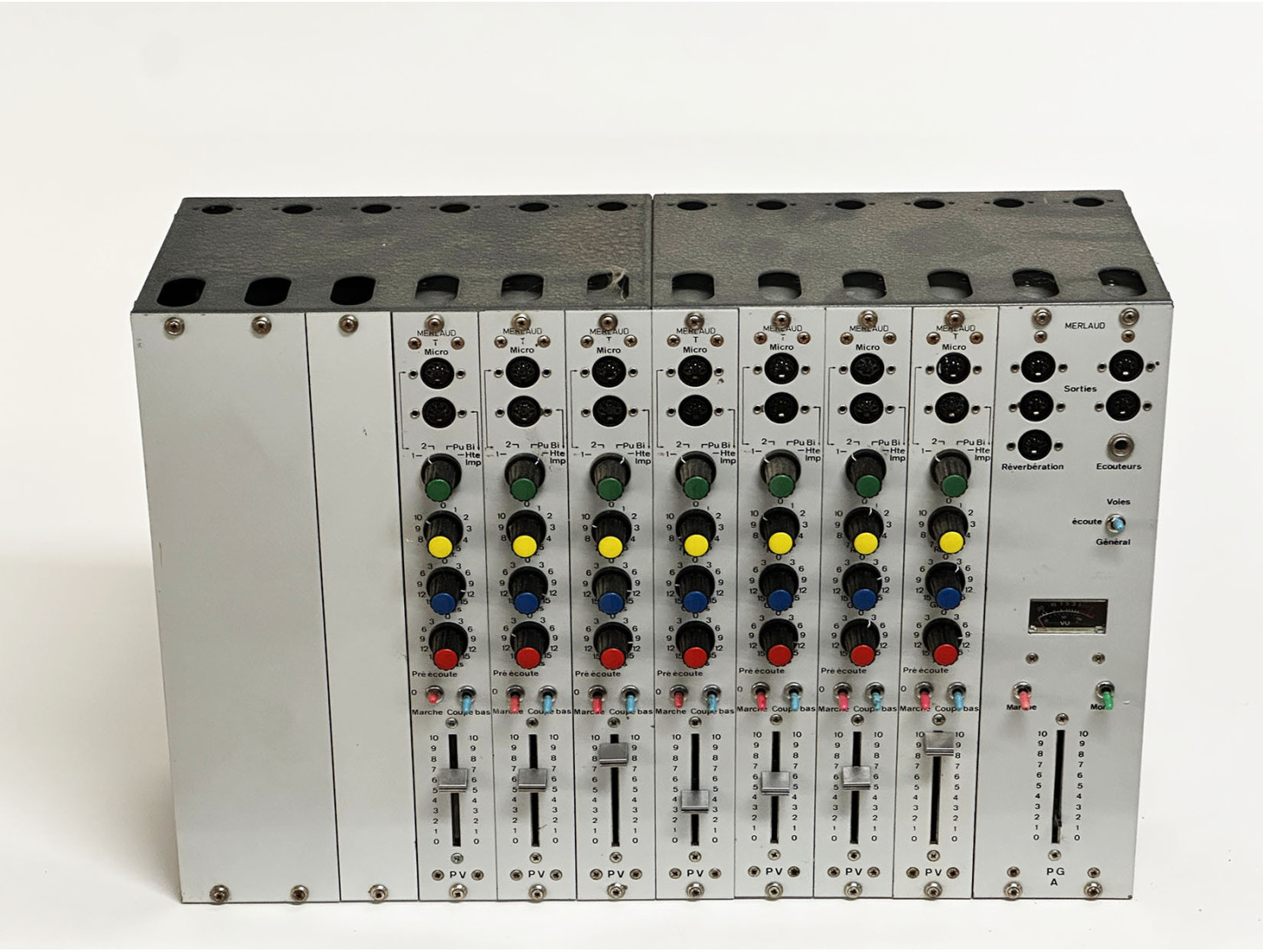 MERLAUD Mélangeur Stéréo 12 voies Hifi Vintage réparation