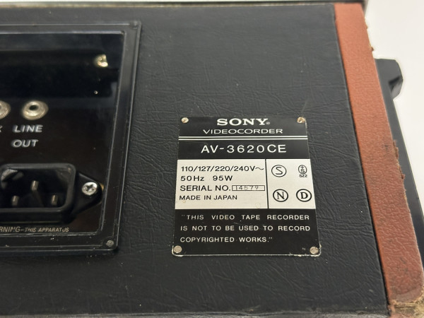 SONY AV-3620-CE Hifi Vintage réparation