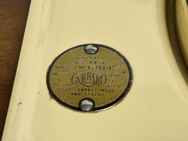 GARRARD RC88-4 Hifi Vintage réparation