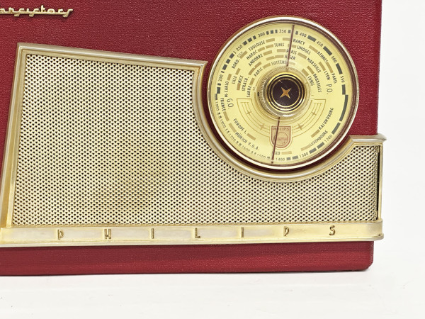 PHILIPS L3F 60 T `Portaletta` cuir Hifi Vintage réparation