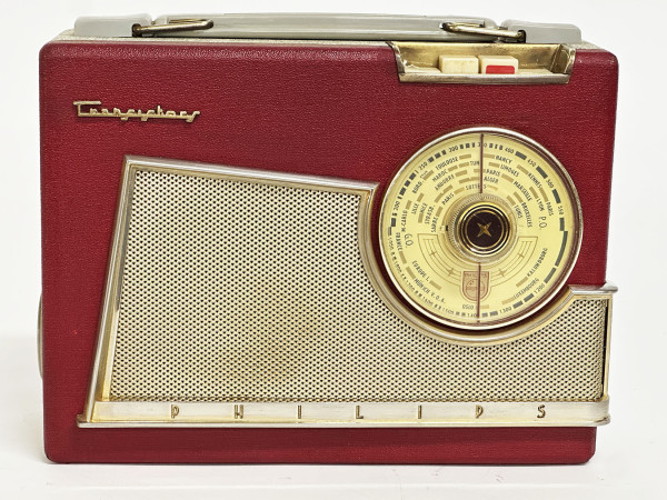 PHILIPS L3F 60 T `Portaletta` cuir Hifi Vintage réparation