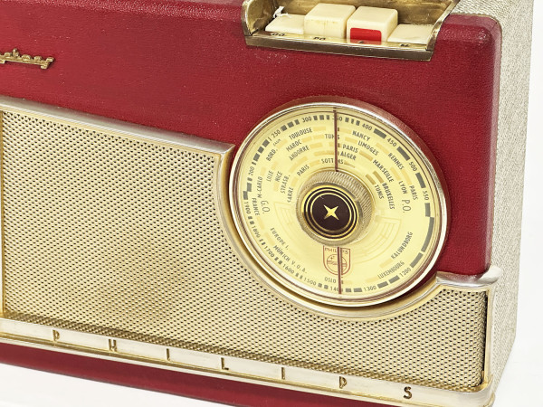 PHILIPS L3F 60 T `Portaletta` cuir Hifi Vintage réparation