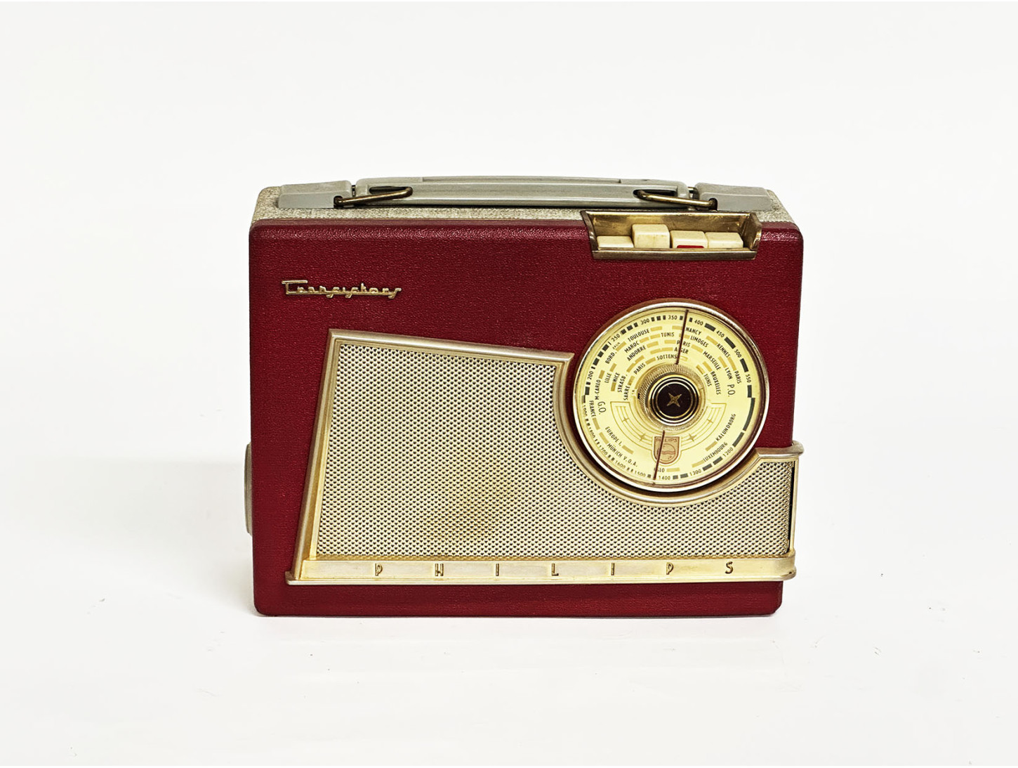 PHILIPS L3F 60 T `Portaletta` cuir Hifi Vintage réparation