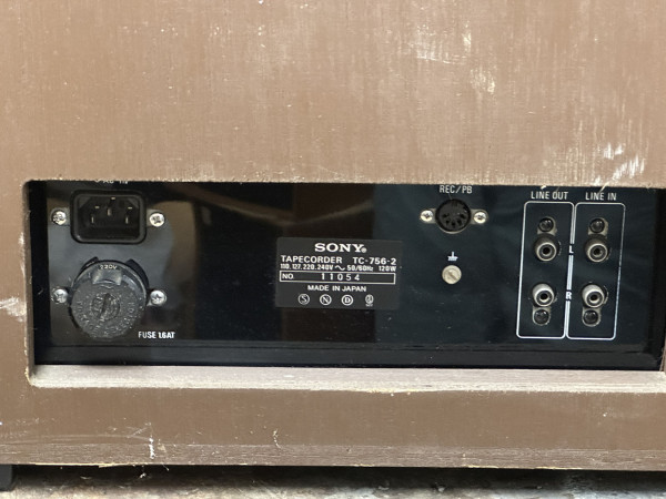 SONY TC-756-2 Hifi Vintage réparation