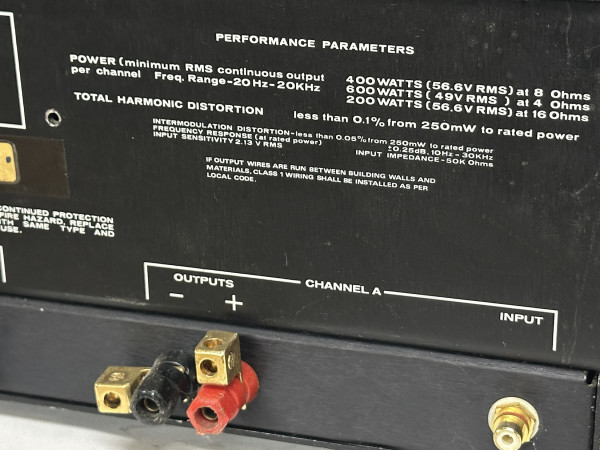 SAE 2600 Hifi Vintage réparation