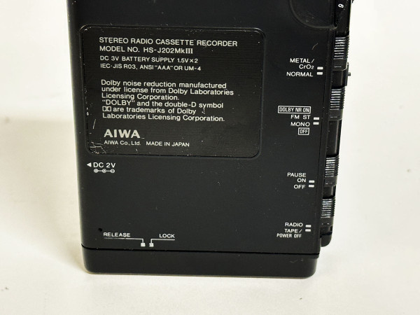 AIWA HS J202 MkIII Hifi Vintage réparation
