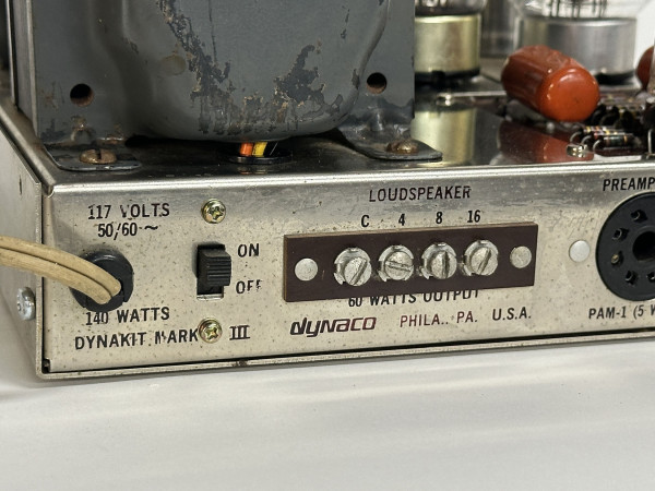 DYNACO DYNAKIT Mark III Hifi Vintage réparation