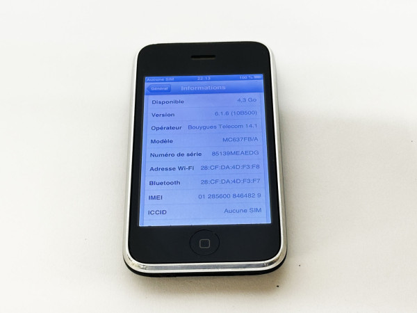 APPLE Iphone 3G A1303 Hifi Vintage réparation