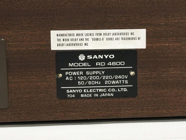 SANYO RD-4600