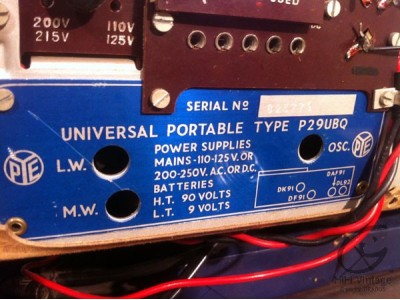PYE Radio P29UBQ hifi vintage Réparations