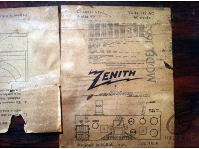 Zenith J665 Electrophone radio Hifi vintage réparations