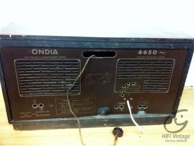 Ondia 6650 radio de table Hifi vintage réparations