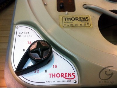 Thorens TD-124 MK-I PLatine tourne disque Hifi vintage réparations