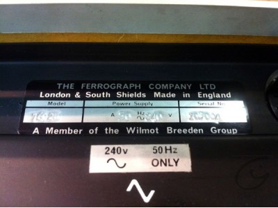 Ferrograph 7602-H Logic 7