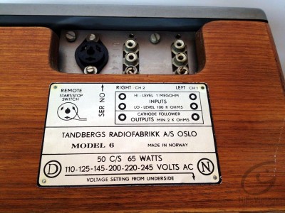 Tandberg Model-6 magnétophone Hifi vintage réparations